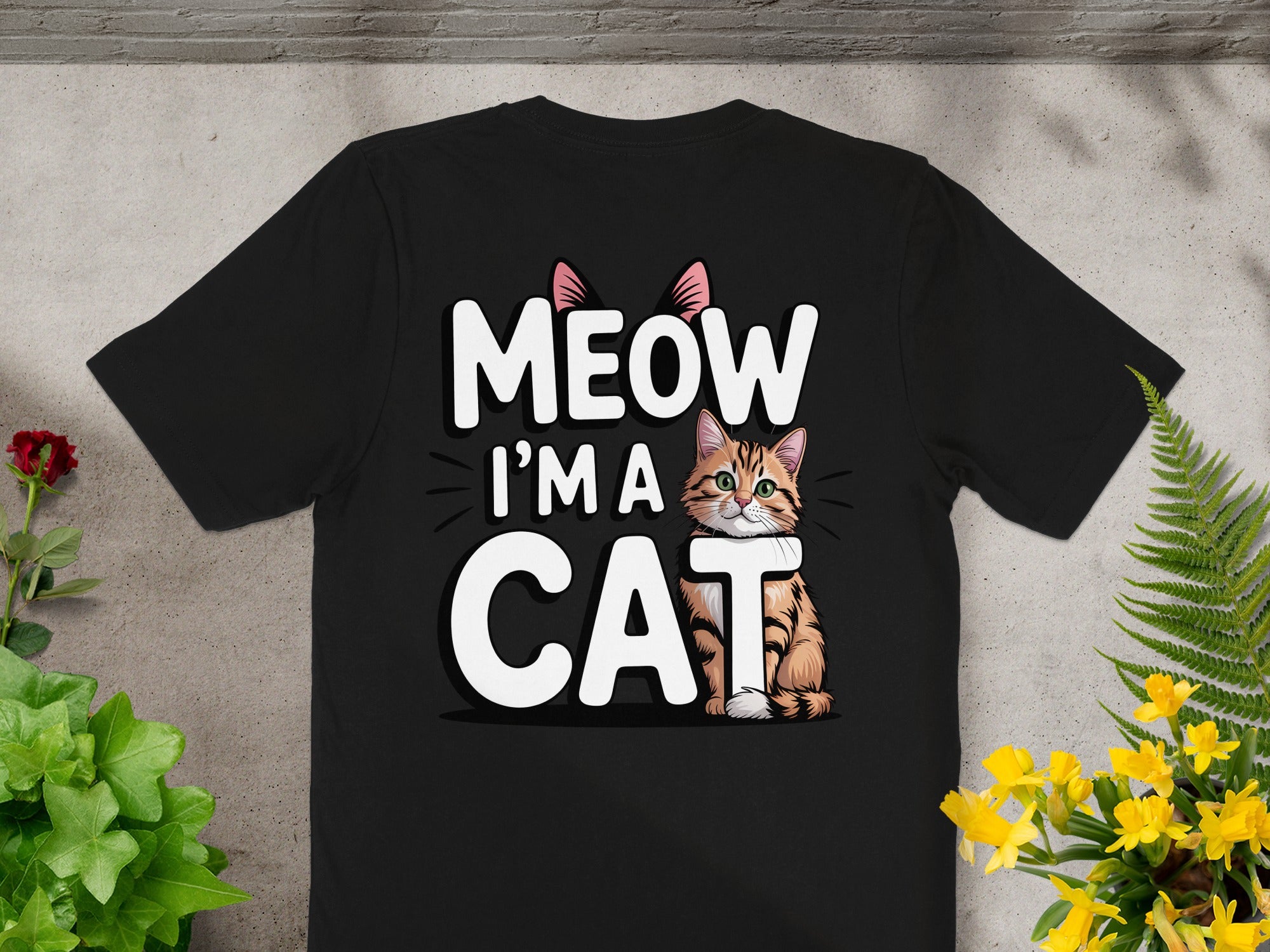 Cute Meow I'm a Cat Graphic Shirt for Cat Lovers