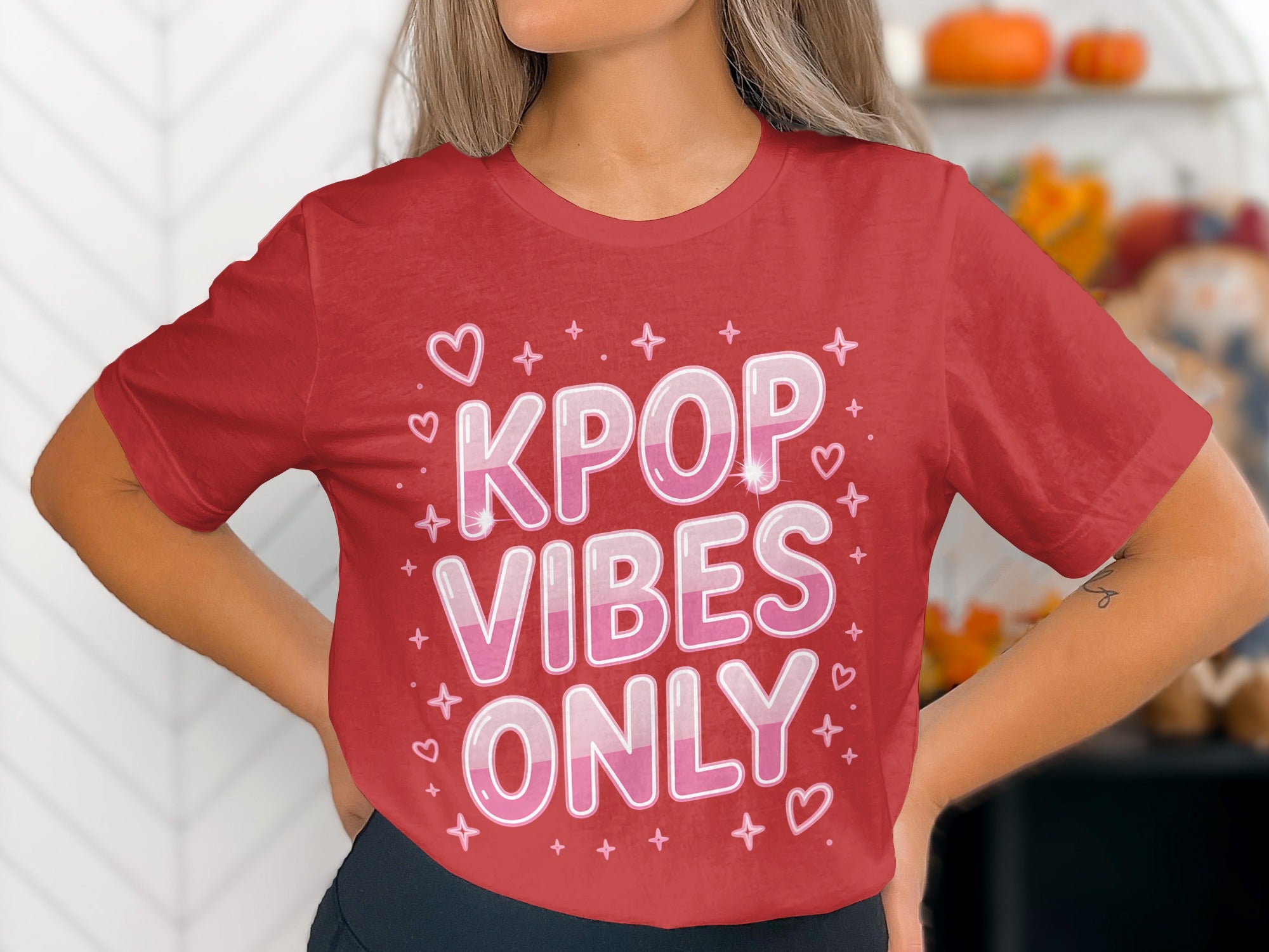 KPOP Vibes Only Fun Graphic Short Sleeve Shirt Product