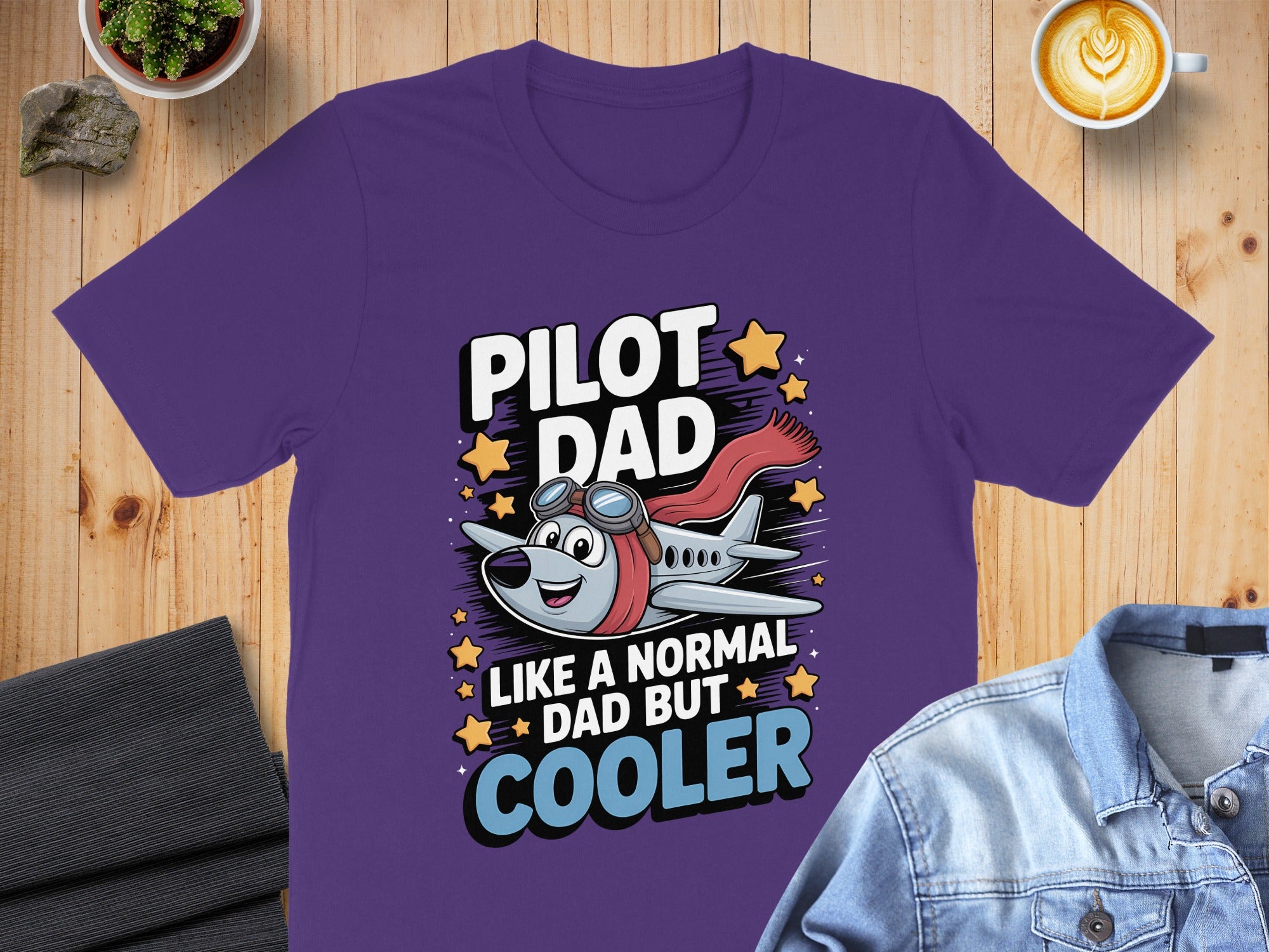 Pilot Dad T-Shirt, Cool Dad Shirt, Airplane Dad Gift, Best Pilot Dad Tee, Funny Dad T-Shirt, Gift for Pilot Father, Aviation Dad