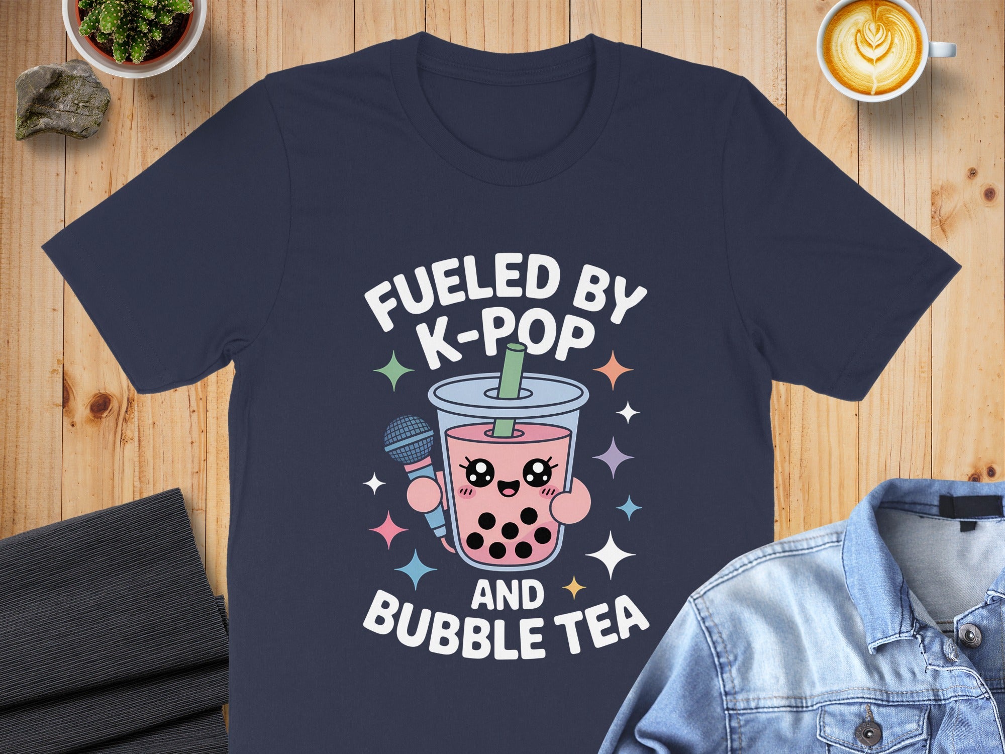 Fueled by K-Pop and Bubble Tea Graphic Tee