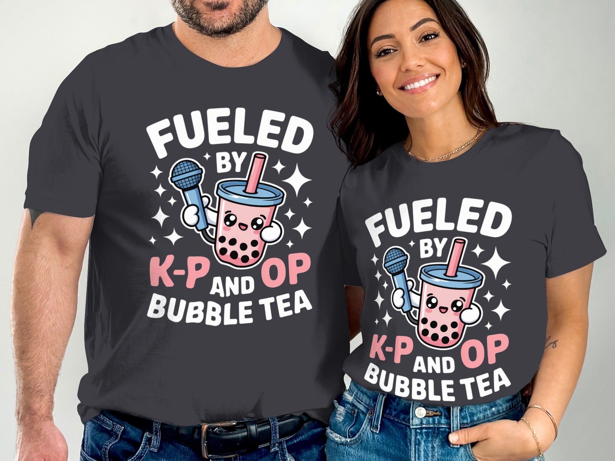 Fueled by K-P and OP Bubble Tea Graphic Tee
