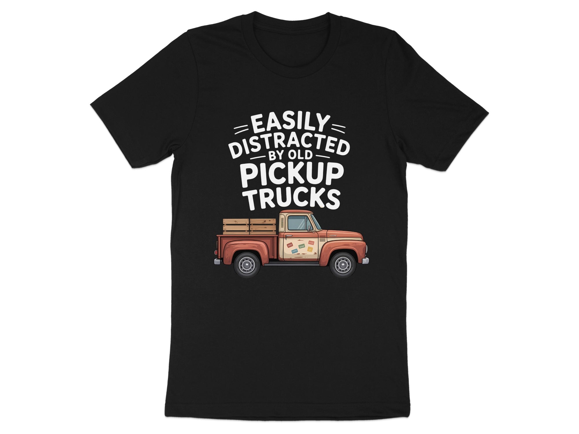 Easily Distracted by Old Pickup Trucks T-Shirt