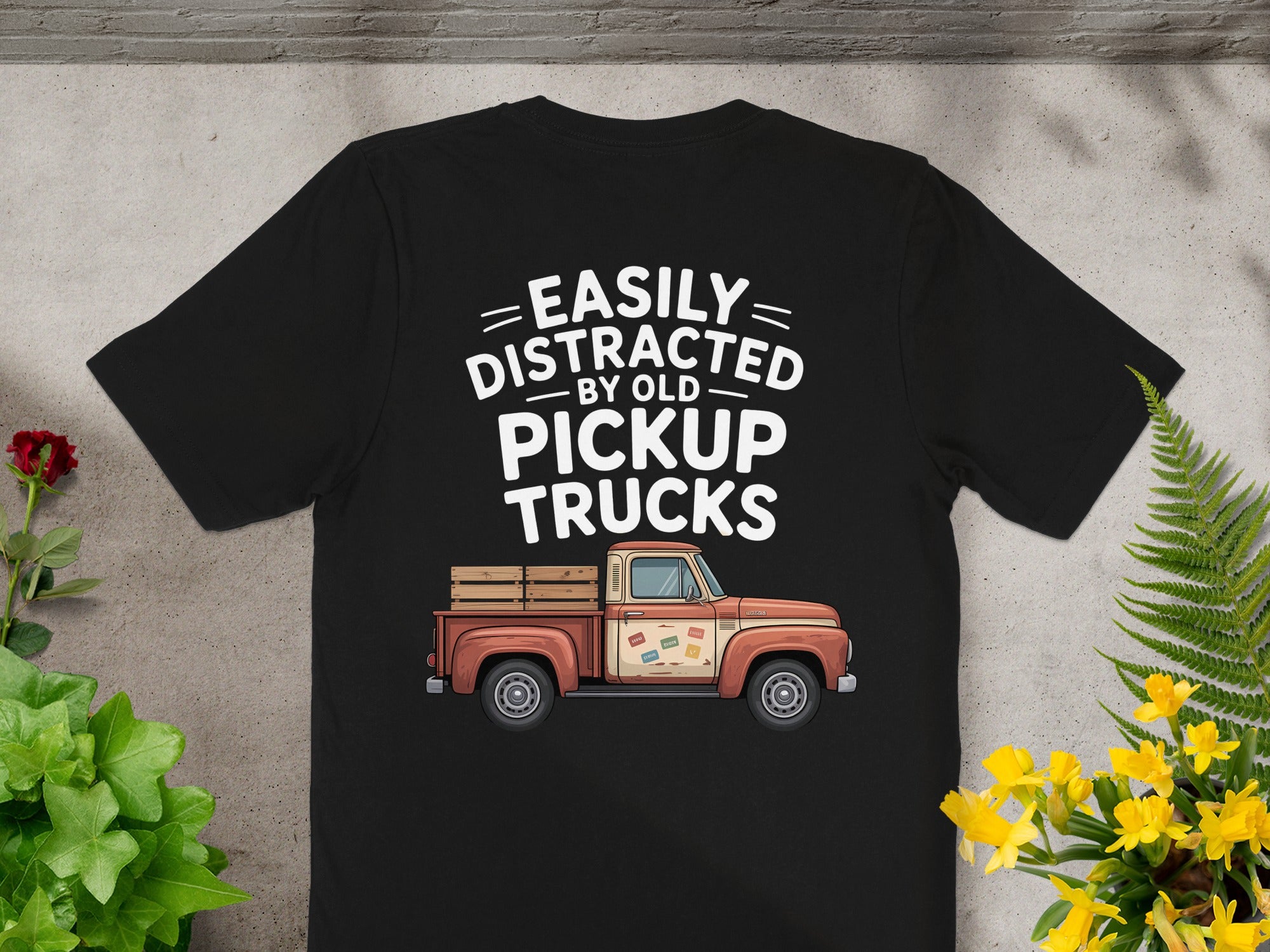 Easily Distracted by Old Pickup Trucks T-shirt