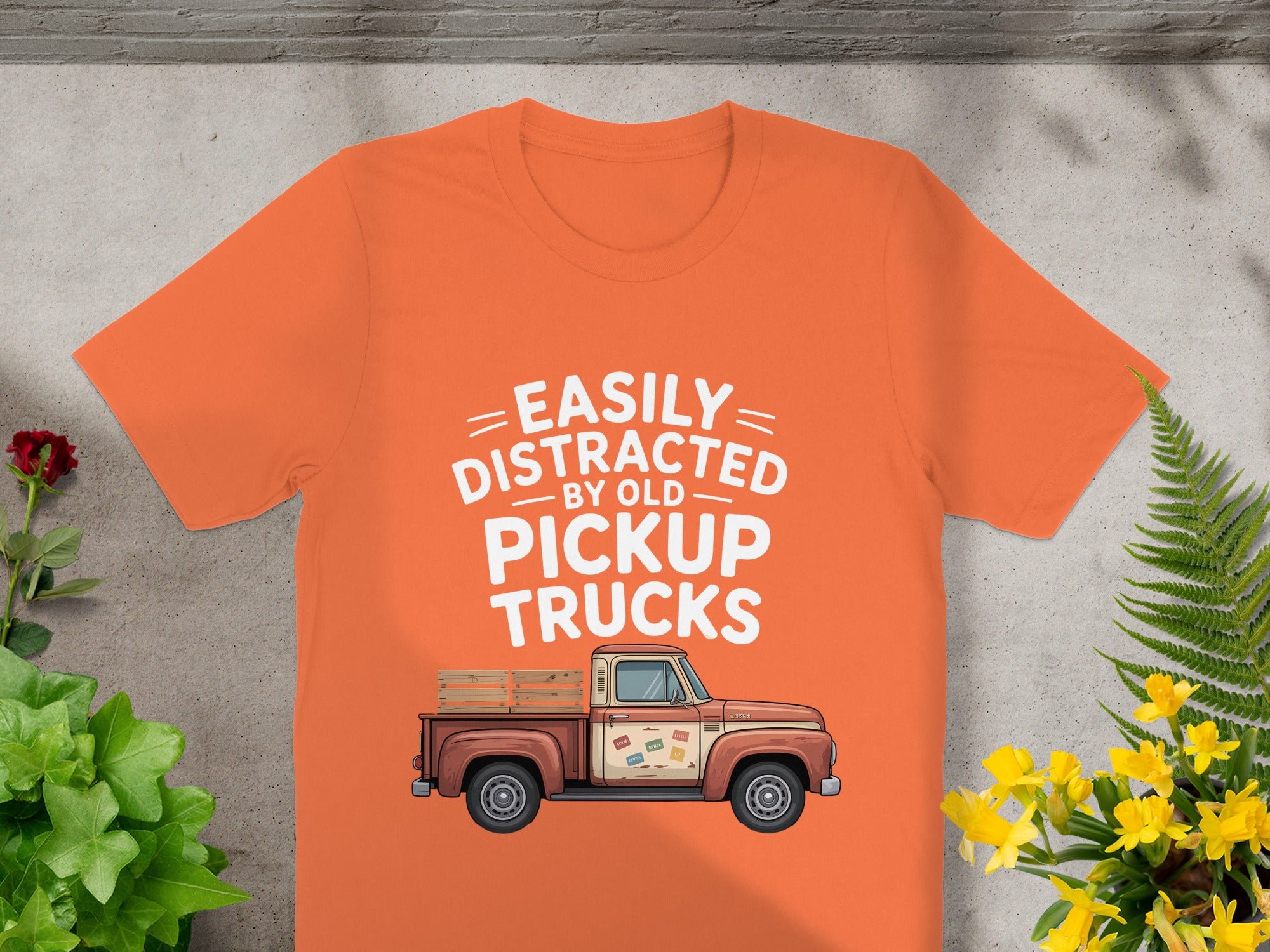 Easily Distracted By Old Pickup Trucks T-shirt
