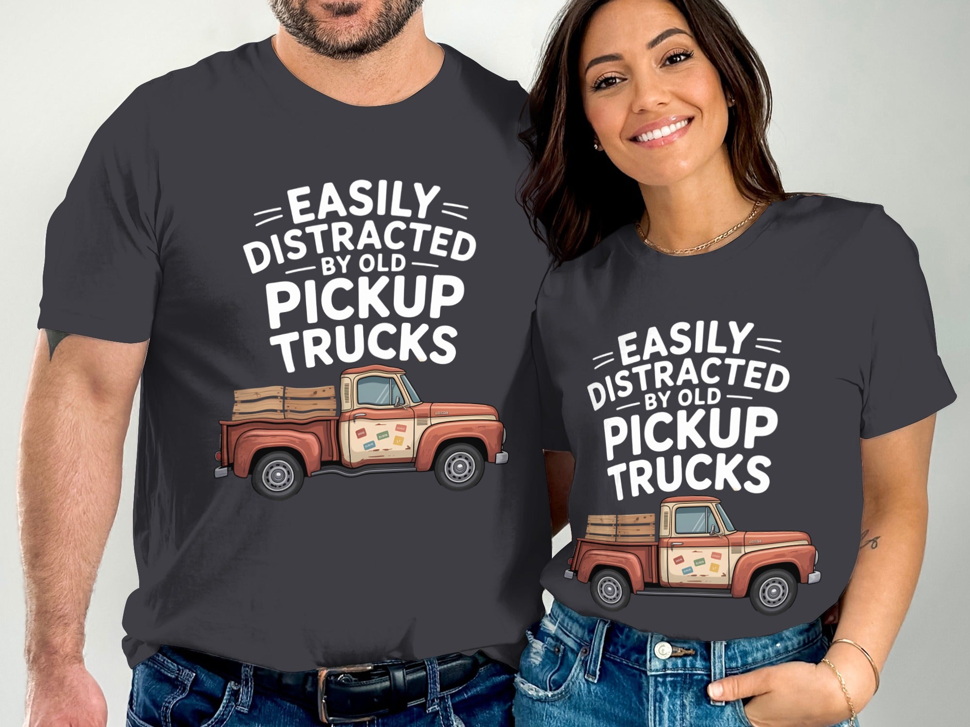 Easily Distracted By Old Pickup Trucks T-shirt