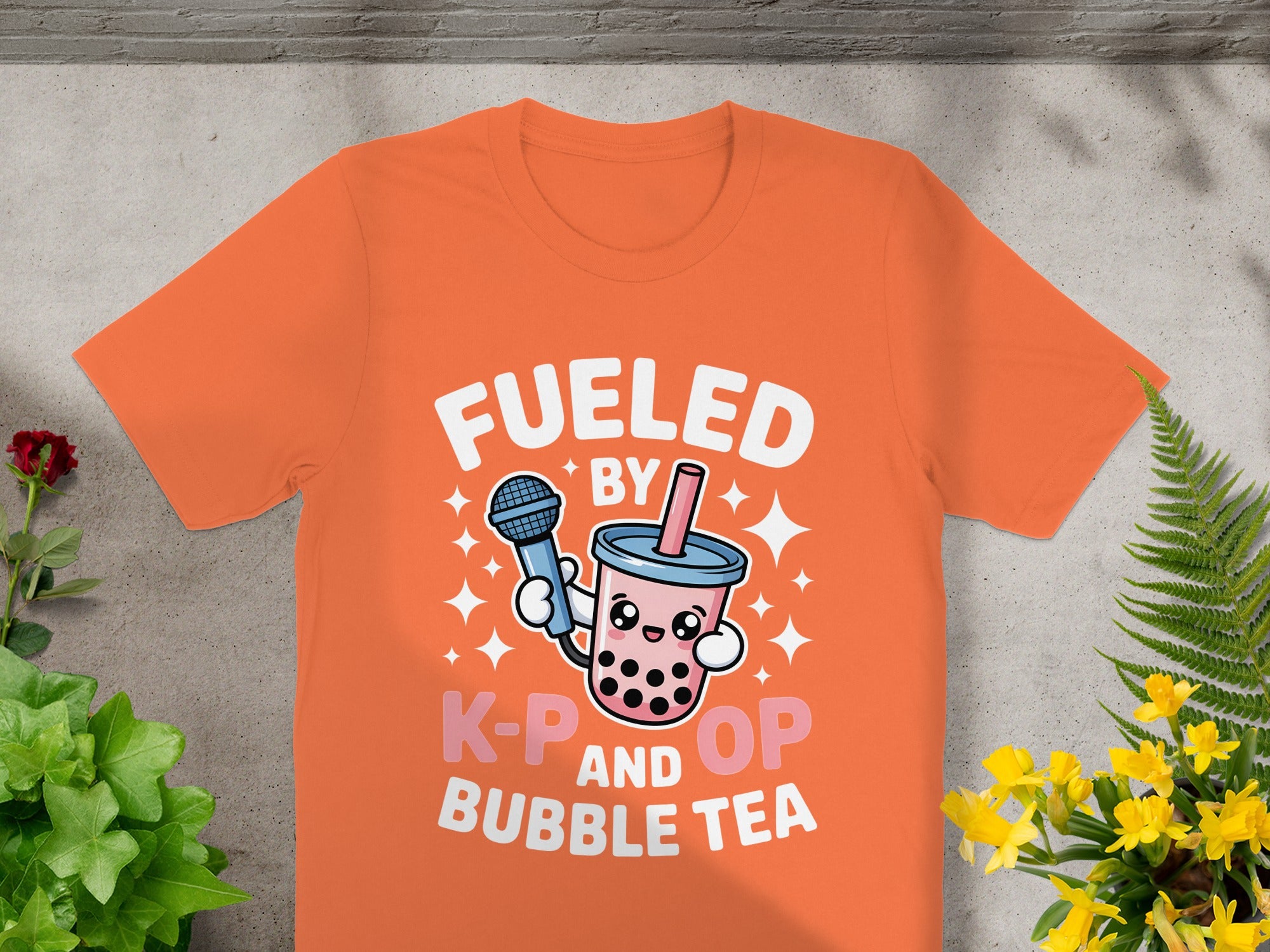Fueled by K-Pop and Bubble Tea Graphic Tee