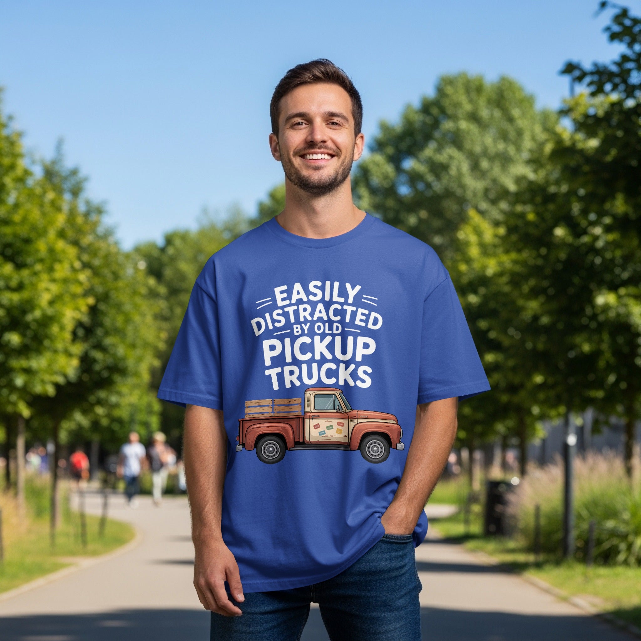Easily Distracted By Old Pickup Trucks T-shirt