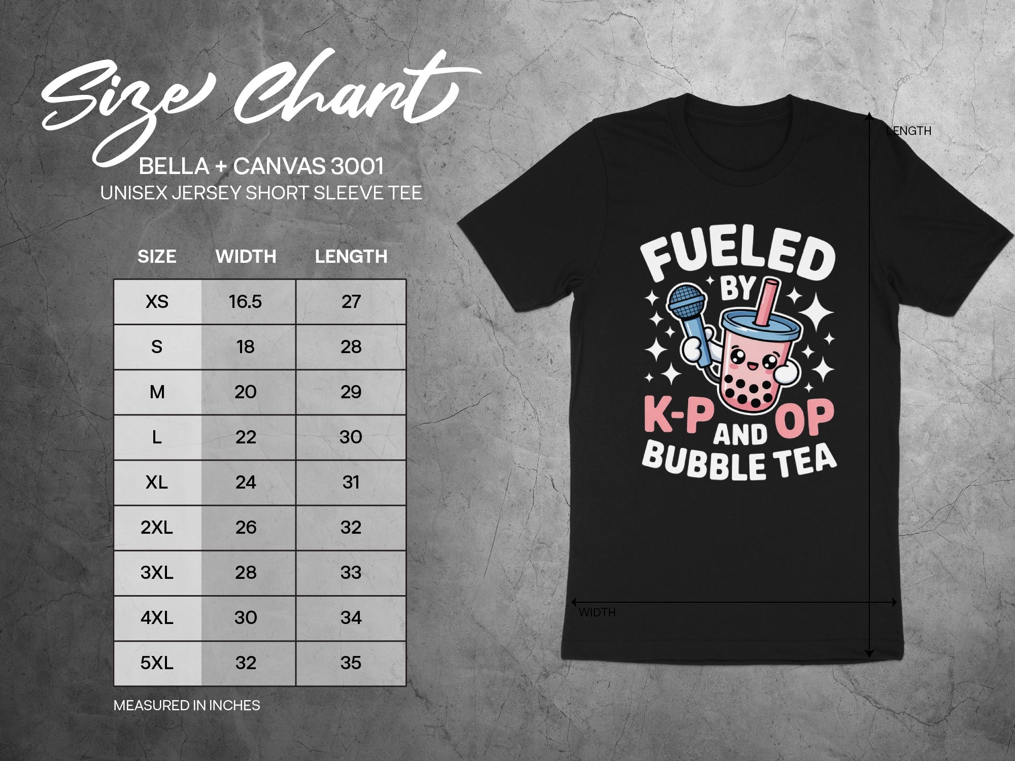 Fueled by K-P and OP Bubble Tea T-Shirt