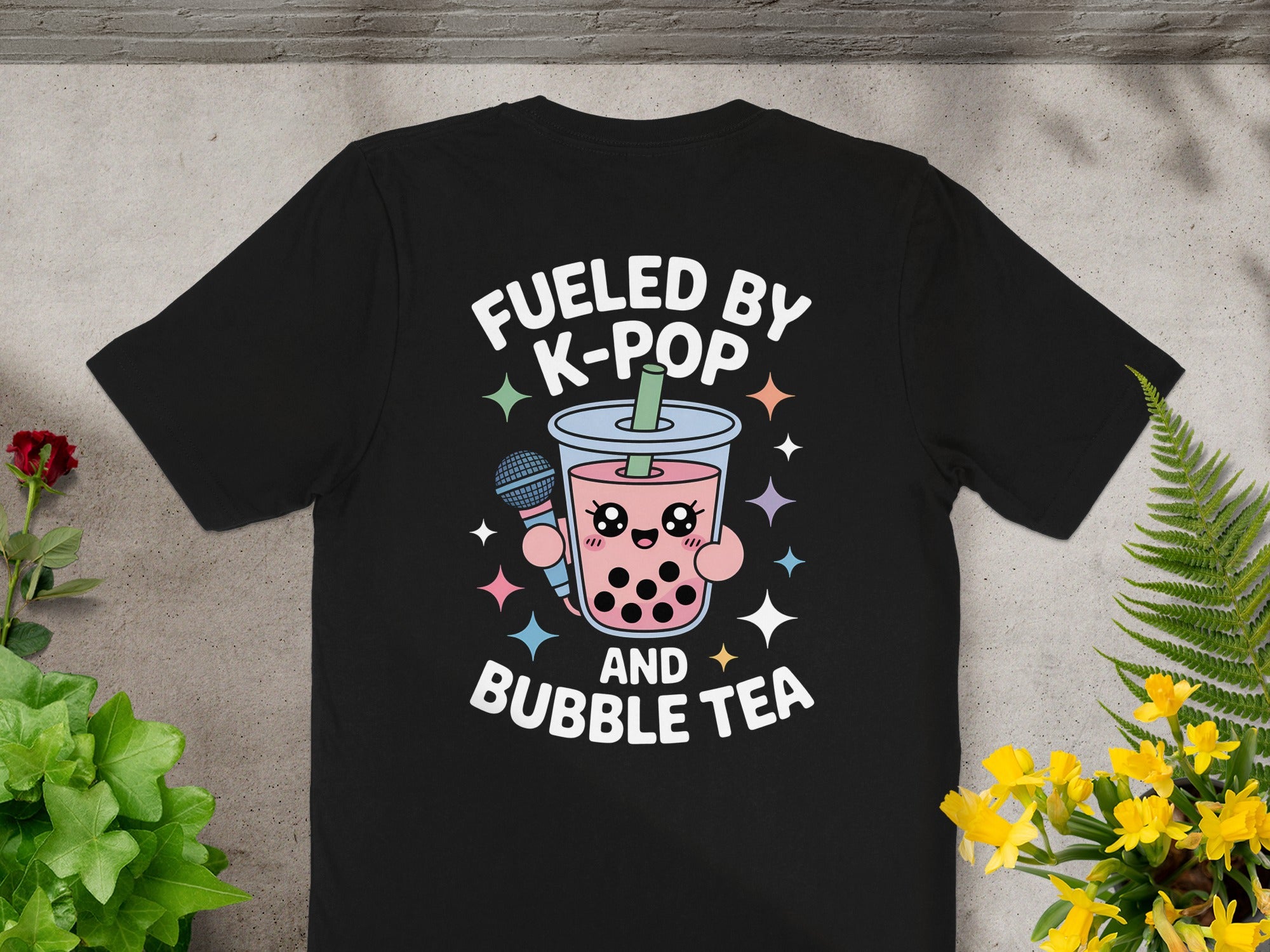 Fueled by K-Pop and Bubble Tea Graphic Tee