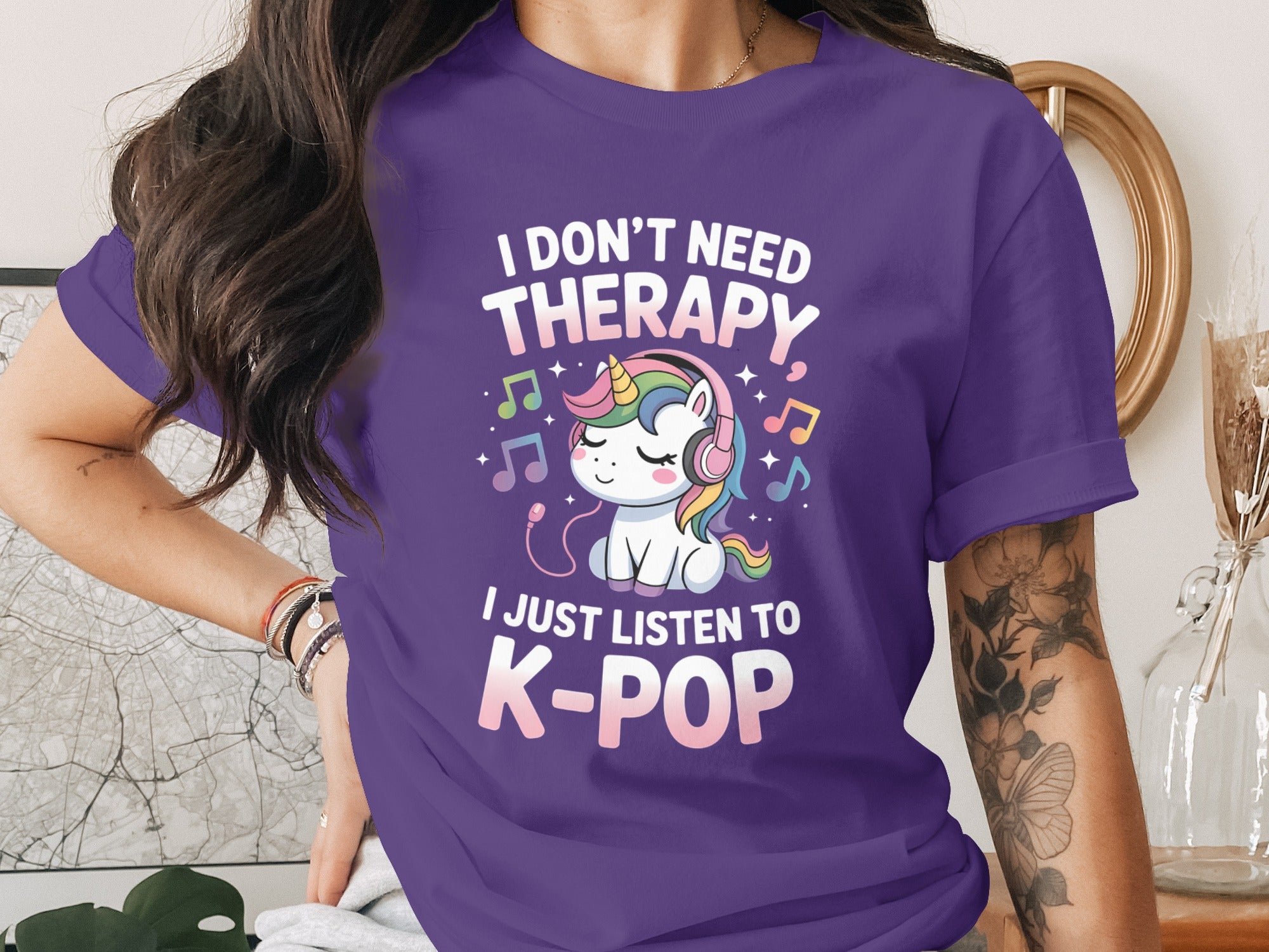 I Don't Need Therapy I Just Listen To K-POP T-shirt