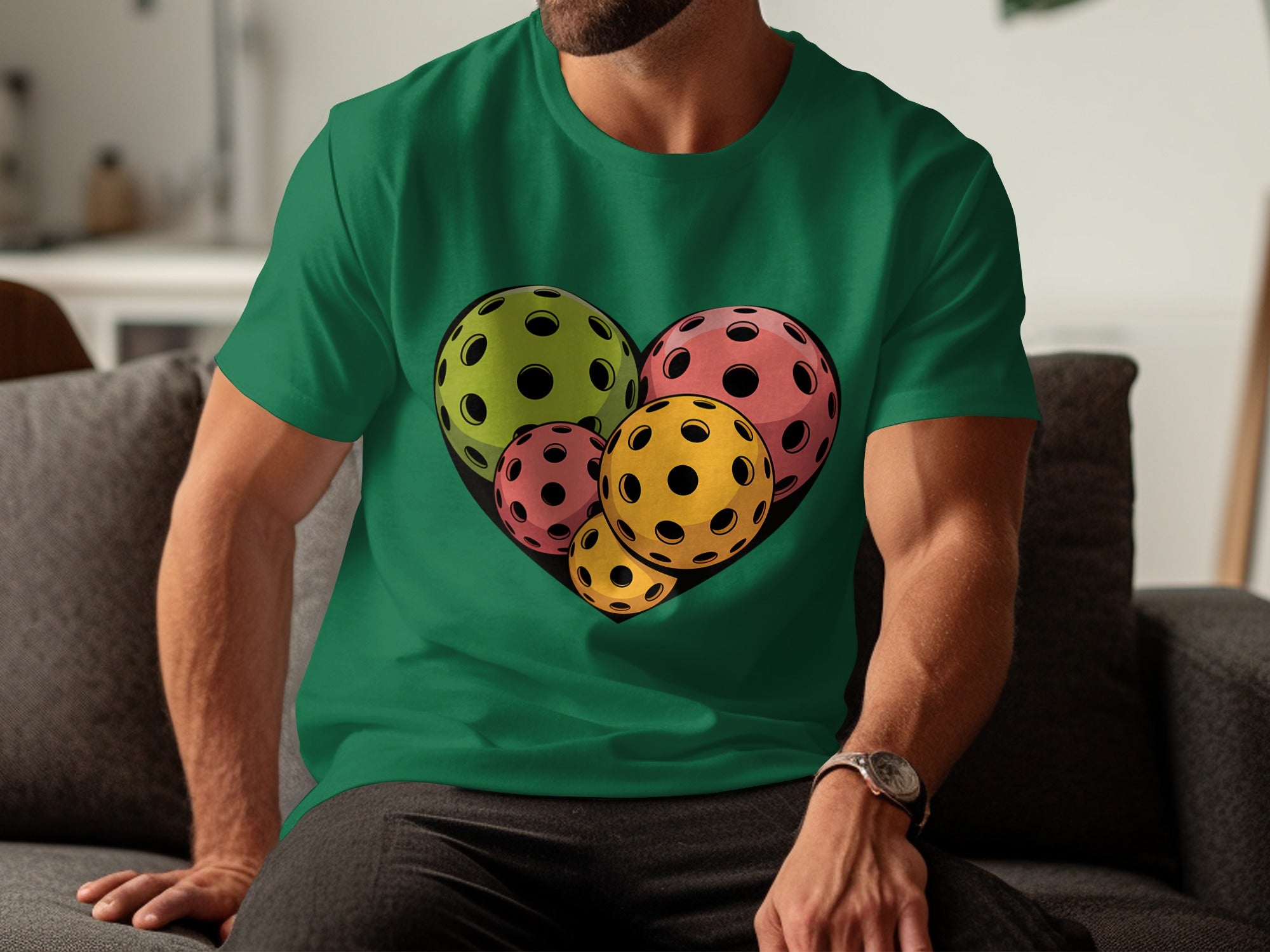 Pickleball Heartbeat T Shirt, Cute Sports T Shirt, Funny Team T Shirt, Trendy Gift Tee, Player Graphic T Shirt, Sports Lover Apparel