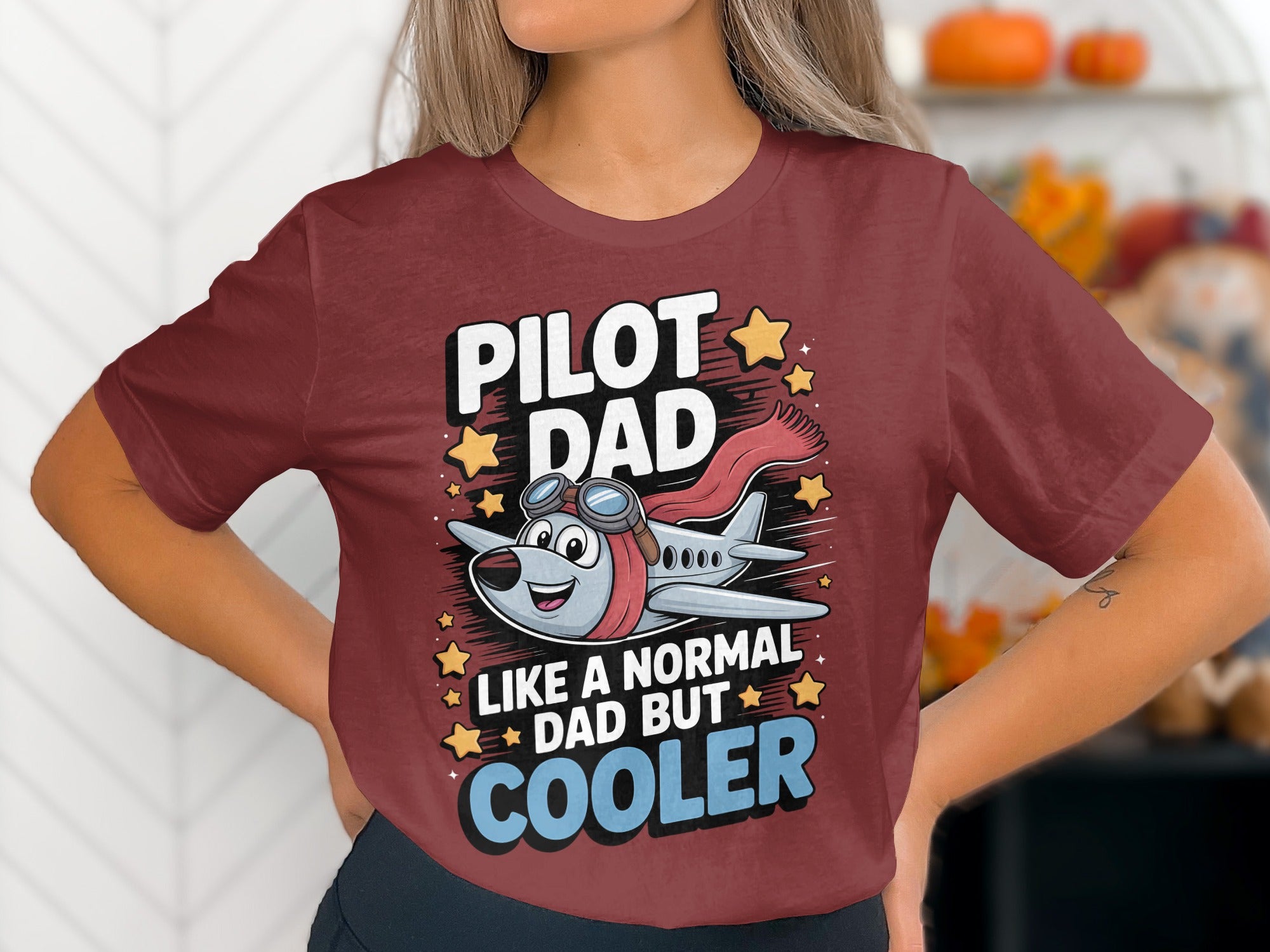 Pilot Dad T-Shirt, Cool Dad Shirt, Airplane Dad Gift, Best Pilot Dad Tee, Funny Dad T-Shirt, Gift for Pilot Father, Aviation Dad
