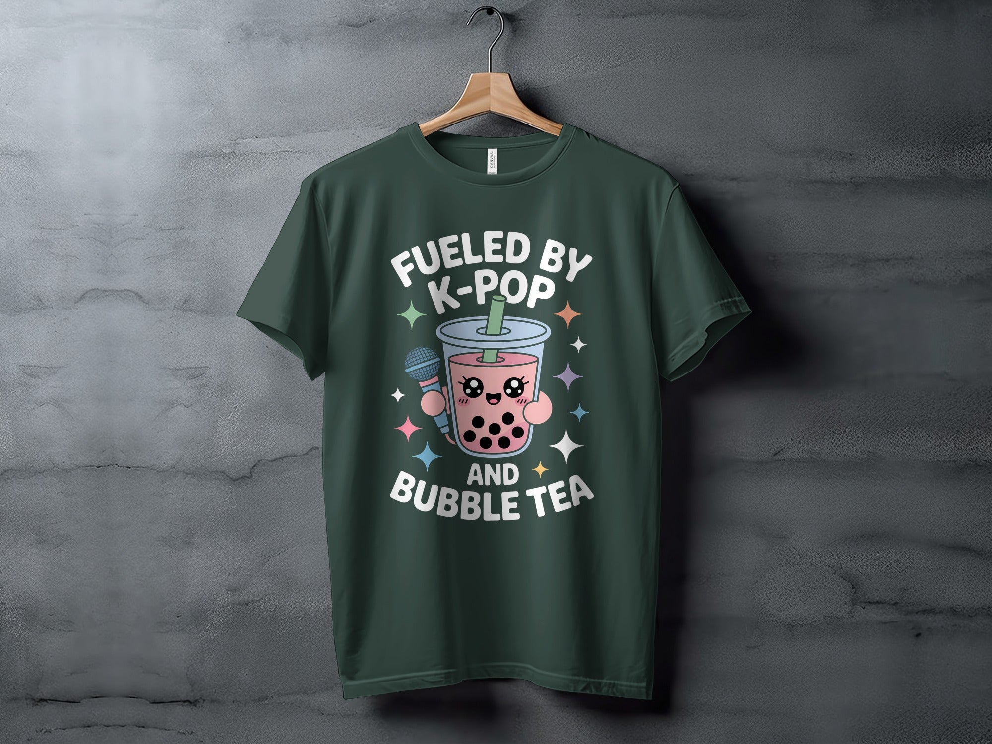 Fueled by K-Pop and Bubble Tea Graphic Tee