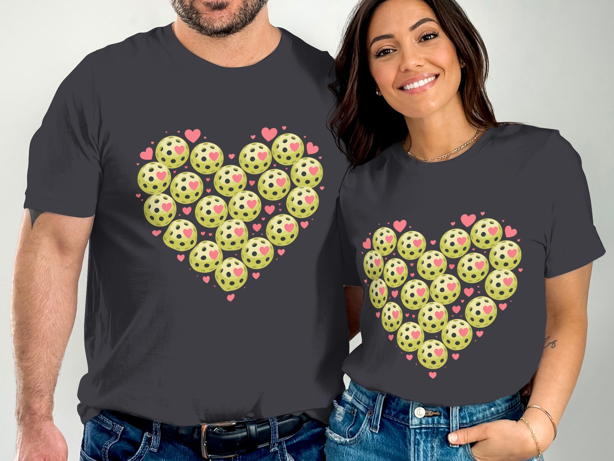 Pickleball Heart T-Shirt, Valentines Day Gift, Sporty T Shirt, Pickleball Lover, Gift For Him Her, Cool Graphic Tee, Trending Shirt