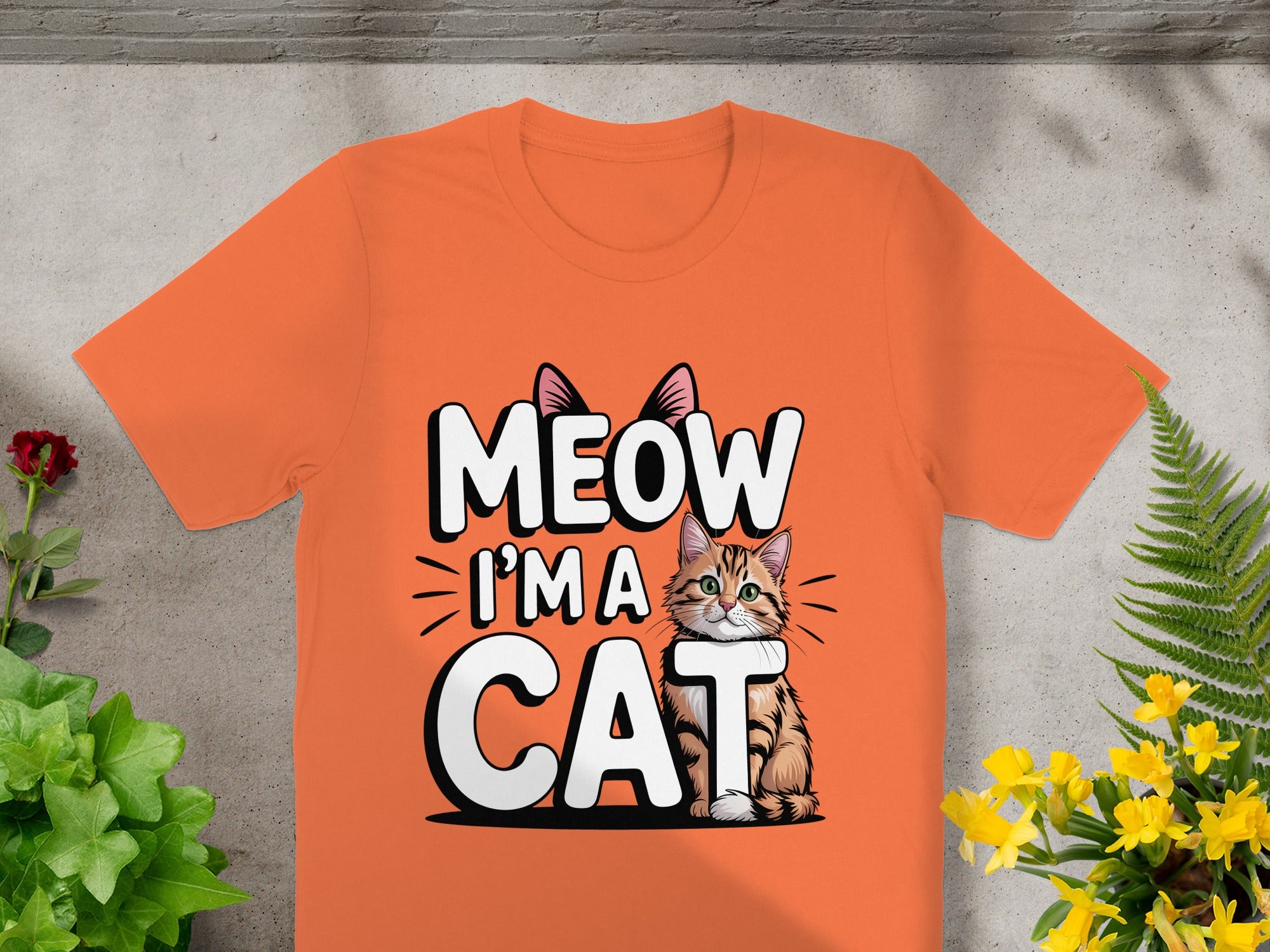 Meow I'm A Cat Graphic T-Shirt for Cat Lovers